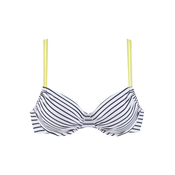 VENICE BEACH Bikini zgornji del rumena/črna/bela