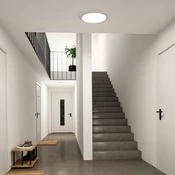 LED-stropna svetilka Paulmann Abia 2, premer 40 cm, bela, CCT - Dnevna soba/jedilnica - Sodobni - Plastika