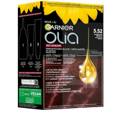 Garnier Olia Red Lacquers barva za lase barvani lasje 60 g odtenek 5.52 Velvety Merlot za ženske