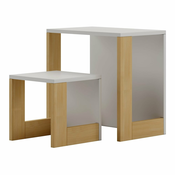 Komplet otroške pisalne mize in stola 50x34 cm Cube - Pinio