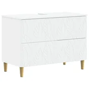 vidaXL Kopalniška omara za umivalnik DELFT Bela 82 x 41 x 59 cm