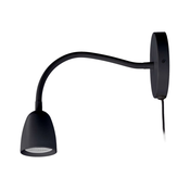 Solight WO54-B - LED Prigušiva zidna lampica LED/4W/230V crna