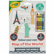 Crayola: Svjetska karta za bojenje, A2