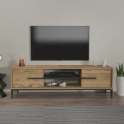 Hanah home TV Komoda Eslem Hrast-Crna