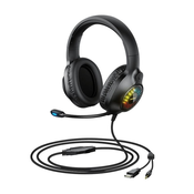 Naglavne slušalke RM-850, 3.5mm AUX, Remax, 2.2m, črna