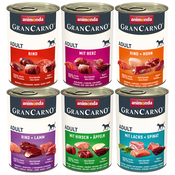 Varčno pakiranje animonda GranCarno Original Adult 12 x 400 g - Mešano pakiranje 1 (6 vrst)