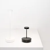 Zafferano LED namizna svetilka Swap mini, črna, 15 cm IP65 - Dnevna soba/jedilnica - Sodobni - Kovina