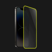 3x Zaštitno kaljeno staklo s okvirom svjetlećim u mraku za Apple iPhone 15 Plus - Žuta