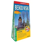Niski Beskid 1:70.000. Plastificiran turistični zemljevid. Izdaja 2023.