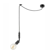 Luster na sajli INA 1xE27/42W/230V crna