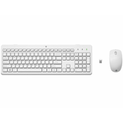 HP 3L1F0AA Set bežicne tastature i miša, US, Beli