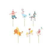 shumee Okraski za kolačke Circus, 9-11,5 cm, mešani (1 paket/6 kosov)