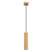 SOLLUX lighting Moderna zlata viseča svetilka z valovito cevjo za spalnico, kuhinjo, otok, 1xGU10 10W KARBON Sollux Lighting
