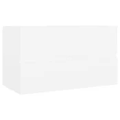 Vidaxl Omarica za umivalnik bela 80x38,5x45 cm inženirski les