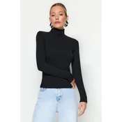 Trendyol Milla ženska bluza Twoaw24Bz00119, crna-crna