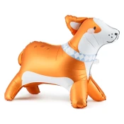 Stoječi folijski balon kužek Corgi 88 × 70 cm