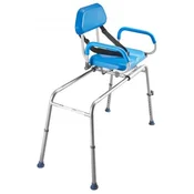 VEVOR Stol za prho drsna prenosna klop za kad s vrtljivim sedežem nastavljiva 1000x550x1040 mm
