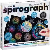 spirograph Spirografija Scratch & Shimmer