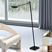 FLOS Kelvin LED - Oblikovalska talna svetilka, črna - Dnevna soba/jedilnica - Dizajn - Kovina