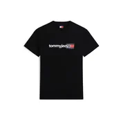 Tommy Jeans Majica Essential rdeča/črna/bela