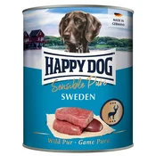 Happy Dog Wild Pur Sweden divjačina, 6 x 800 g