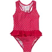 PLAYSHOES Jednodijelni kupaci kostim PUNKTE, crvena / bijela