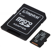 Kingston MicroSDXC 64GB microSDXC Industrial C10 A1 pSLC   adapter SD