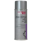 Wiko lahki cinkov sprej 400 ml, aerosol, protikorozijska zaščita, za kovino, hitro sušeča, vroče cinkana barva, neporozni premaz, visok sijaj