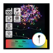 Aigostar - LED solarni niz 100xLED/8 funkcija 12m IP65 višebojno