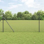 Zavarena žicana ograda 5000 x 140 cm Siva