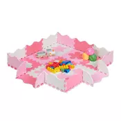 Northix Puzzle 3x3 z okvirjem - 34 prepletenih kosov, nestrupena pena, blaženje udarcev