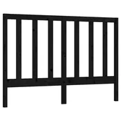 Uzglavlje za krevet crno 156 x 4 x 100 cm od masivne borovine