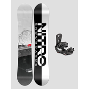 Nitro Prime Raw Wide + Staxx Black L 2024 Snowboard komplet uni Gr. 165