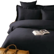 Issimo Satenska napenjalna rjuha SIMPLY ANTHRACITE 160x200 + 50x70(2). ISSIMO HOME, antracit