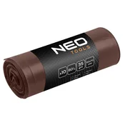 slomart NEO TOOLS vrečke za smeti 60 L, rjave, 35 mic, 10 kos.