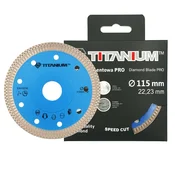 shumee Diamantno rezilo za rezanje sintranih kamnitih ploščic 115 mm titan PRO