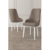 Hanah Home Set stolica Trex, 46x95x42 cm, 6 komada, Belo-smede