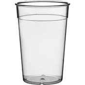 Gastro plastični kozarec 0,4 l, prozoren, SAN plast, z oznako 0,3 l
