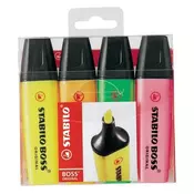 Set podcrtivača STABILO Boss 4 komada 70/4