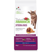 NATURAL TRAINER Suva hrana za odrasle sterilisane macke Šunka 10kg