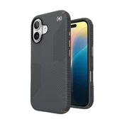 shumee Ovitek Speck Presidio2 Grip - iPhone 16 (temno siva / hladno bronasta / bela)