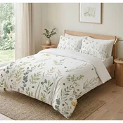Bela posteljnina za zakonsko posteljo 200x200 cm Gardenia – Mijolnir