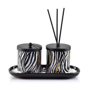 Mondex Dišavni Difuzor + Sveča 23X9Xh9Cm Zebra, (5000208346)