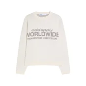 Bershka Pulover temno bež/bela