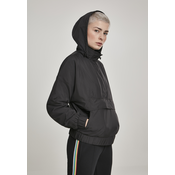 Womens Panel Pull Over Black Jacket