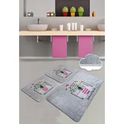 LEssentiel Maison Kupatilski otirac Botanical Sweets 1, 3 komada, Sivi