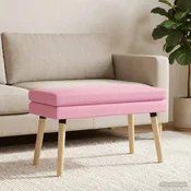 vidaXL Dvojna klop Roza 80 x 40 x 47 cm Blago