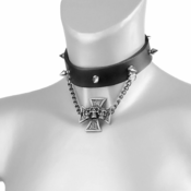 Ovratnica/choker Skull Cross - LSF9 63