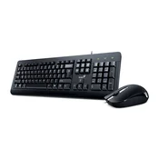 GENIUS L?iÄTna tastatura i miš KM-160 (Crna) USB Membranski tasteri EN (US) 15 m