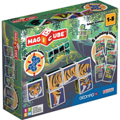 Geomag Magicube Printed Jungle Animals+Cards 9